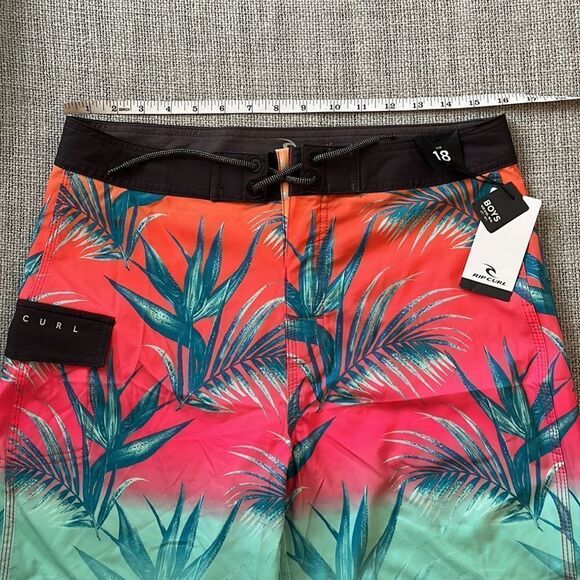 Rip Curl Swim‎ Trunks Boys Size 18 Tropical Board Shorts - Picture 2 of 6